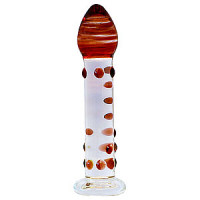 7 inch Glass Dotted Knight Dildo